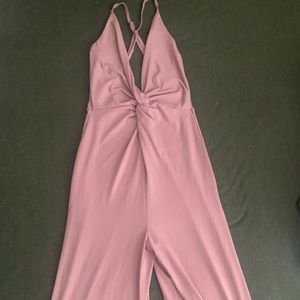 Pink long romper